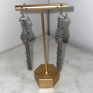 BCBGeneration chain knot earrings